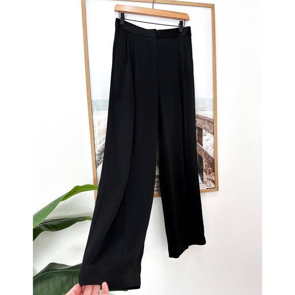 BABATON Pleated Black Satin Pant - Picture 10 of 16